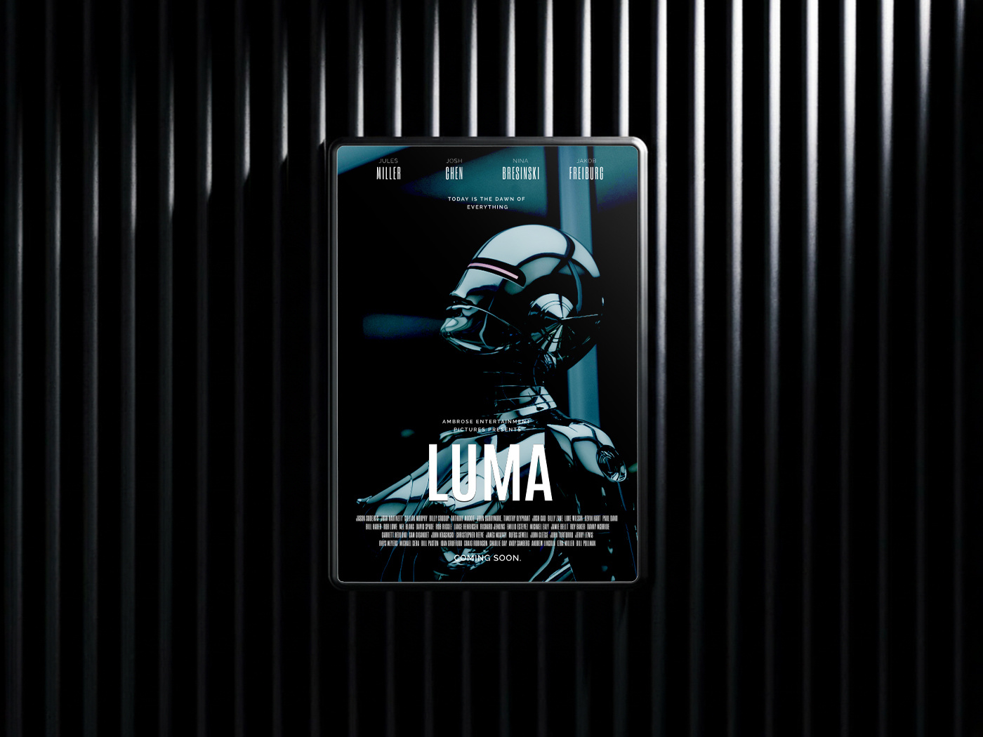 LUMA | Sci-Fi Film Poster Concept Design 3d adobe illustrator adobe photoshop ai concept poster design film film poster graphic design illustration movie movie poster poster poster design robot sci fi scientific ui vector
