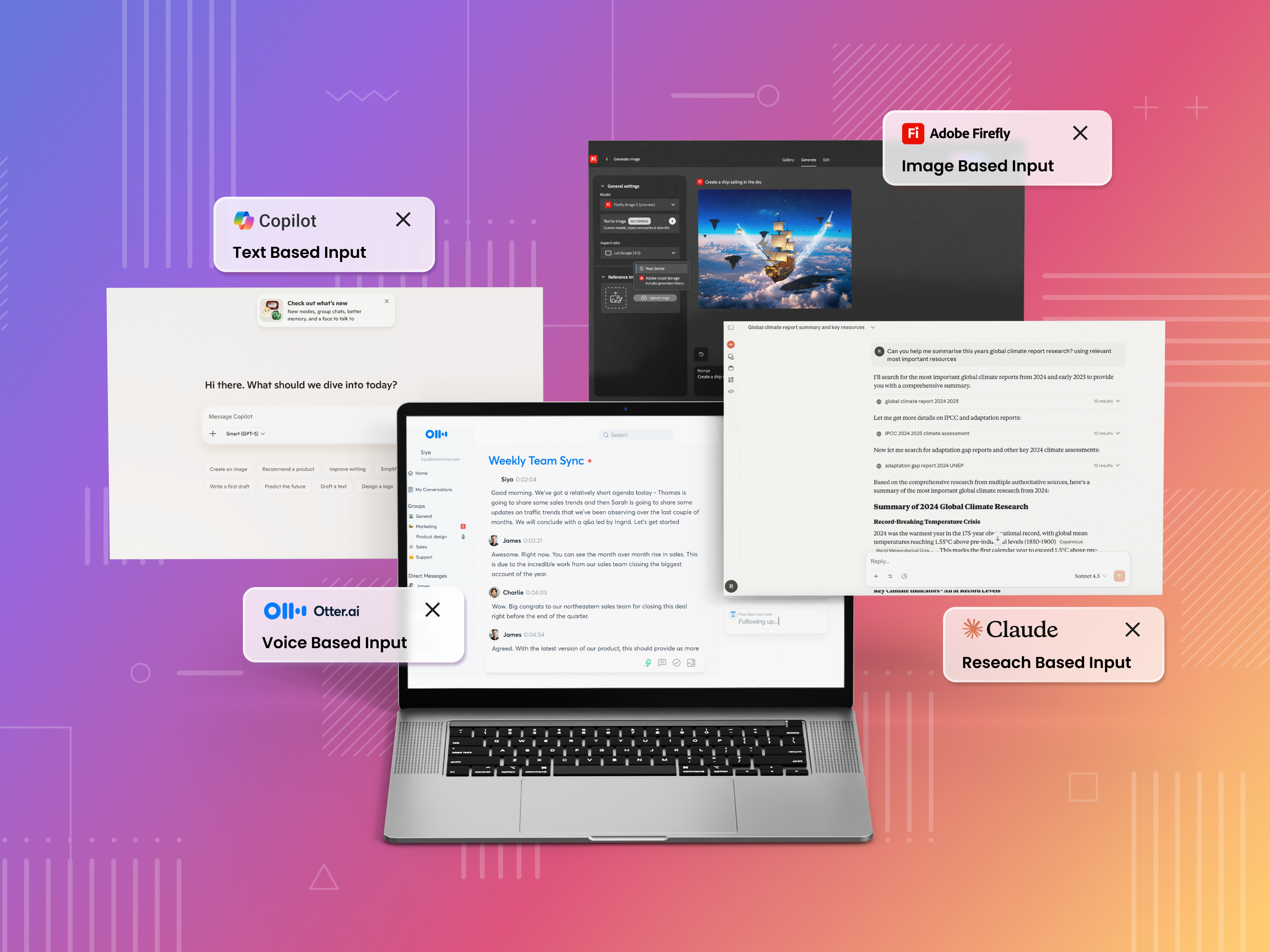 Multi-Modal AI UX — Different Input Styles