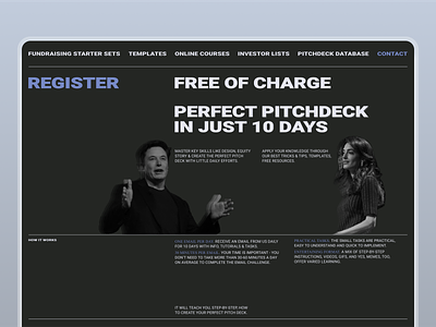 Pitchdeck challenge landing page challenge design landing page pitchdeck ui ux web webdesign