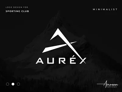 AURÉX — Performance & Peak Identity athletic logo auréx branding business corporate design fitness logo graphic design letter a logo minimalist minimalist branding modern typography mountain logo outdoor sports peak logo performance brand sporting club sports identity ui