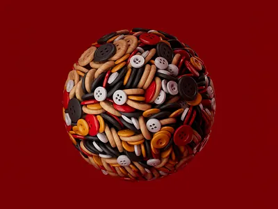Button sphere 3d 3dmodeling branding c4d cinema4d design illustration logo redshift ui