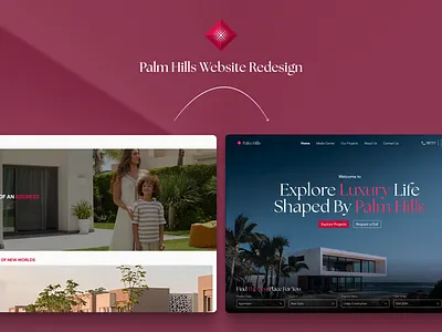 Palm Hills Redesign figma freelance ui ux web design website
