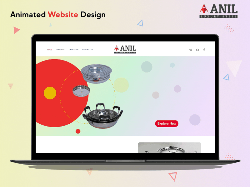 Anil Luxury Steel-Animated Website Design animated website animation app branding design graphic design icon illustration logo motion graphics ui ux vector