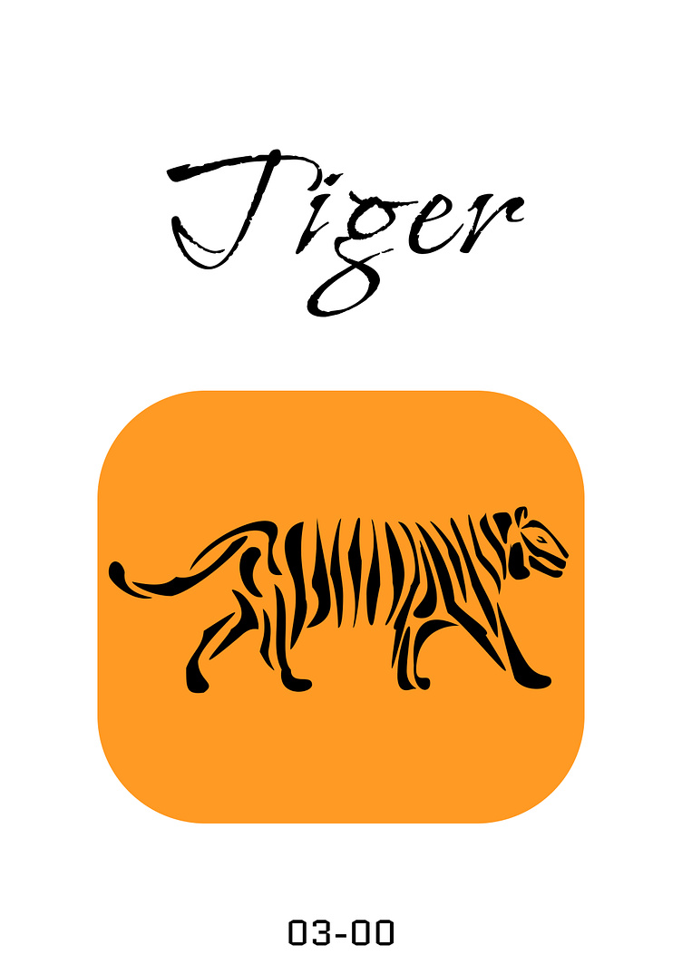 Tiger, ZOO collection by Amin Fouladi on Dribbble