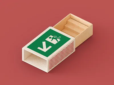 Fire Escape 3d c4d illustration render