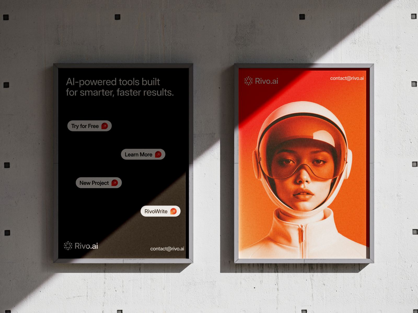 Rivo AI Brand Identity 3d animation brand brand identity branding design graphic design illustration logo motion graphics ui ux vector