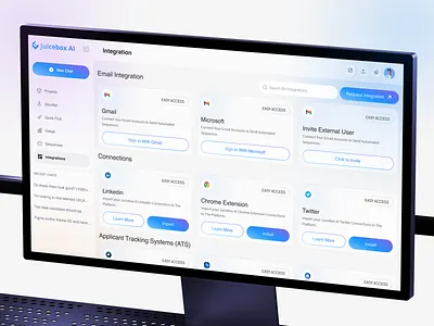 AI Assistant - Integration Page ai ai assistant ai assistant dashboard ui ai dashboard ai integrations ai saas design ai tool ai web app chatbot design dashboard interface integration integration page saas dashboard saas dashboard integrations ui design uiux web app web app design web design webdesign
