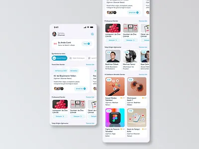Online Learning App app appdesign design mobileui mobileuiux online onlinelearning ui uidesign