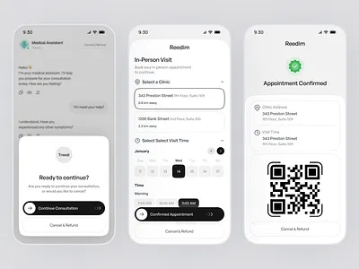 Doctor Consultation Mobile App app design appointments book doctor online booking calendar consultation doctor health healthapp medical medical booking app medicalapp mobile mobile app mobile app design specialist telemedicine topdesigner uiux virtual care