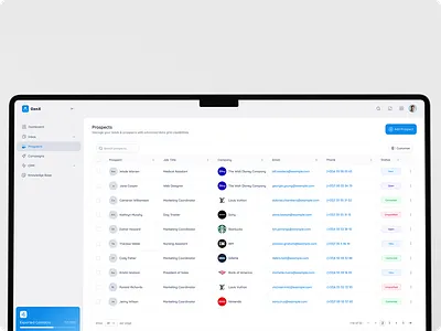 GenX - Sales Pipeline & Lead Intelligence b2b crm dashboard data pipeline product design sales ui ux