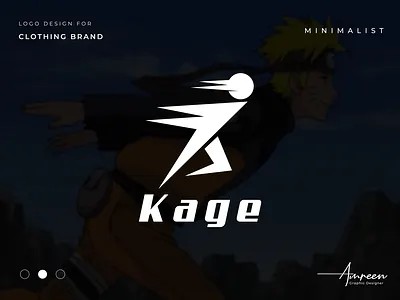 Kage — Streetwear Brand Identity anime inspired apparel design athletic apparel branding clothing brand logo graphic design kage lettermark logo minimalist minimalist logo modern identity motion design ninja logo shinobi style speed icon streetwear branding ui urban fashion vector art
