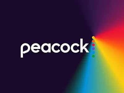Peacock Animation animation branding circles colorful entertinment logo logomark movies peacock prism shows stream streaming tv usage watch