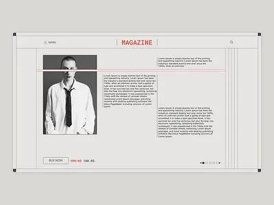 MAGAZINE - Web Design adobe design figma graphic design ui web