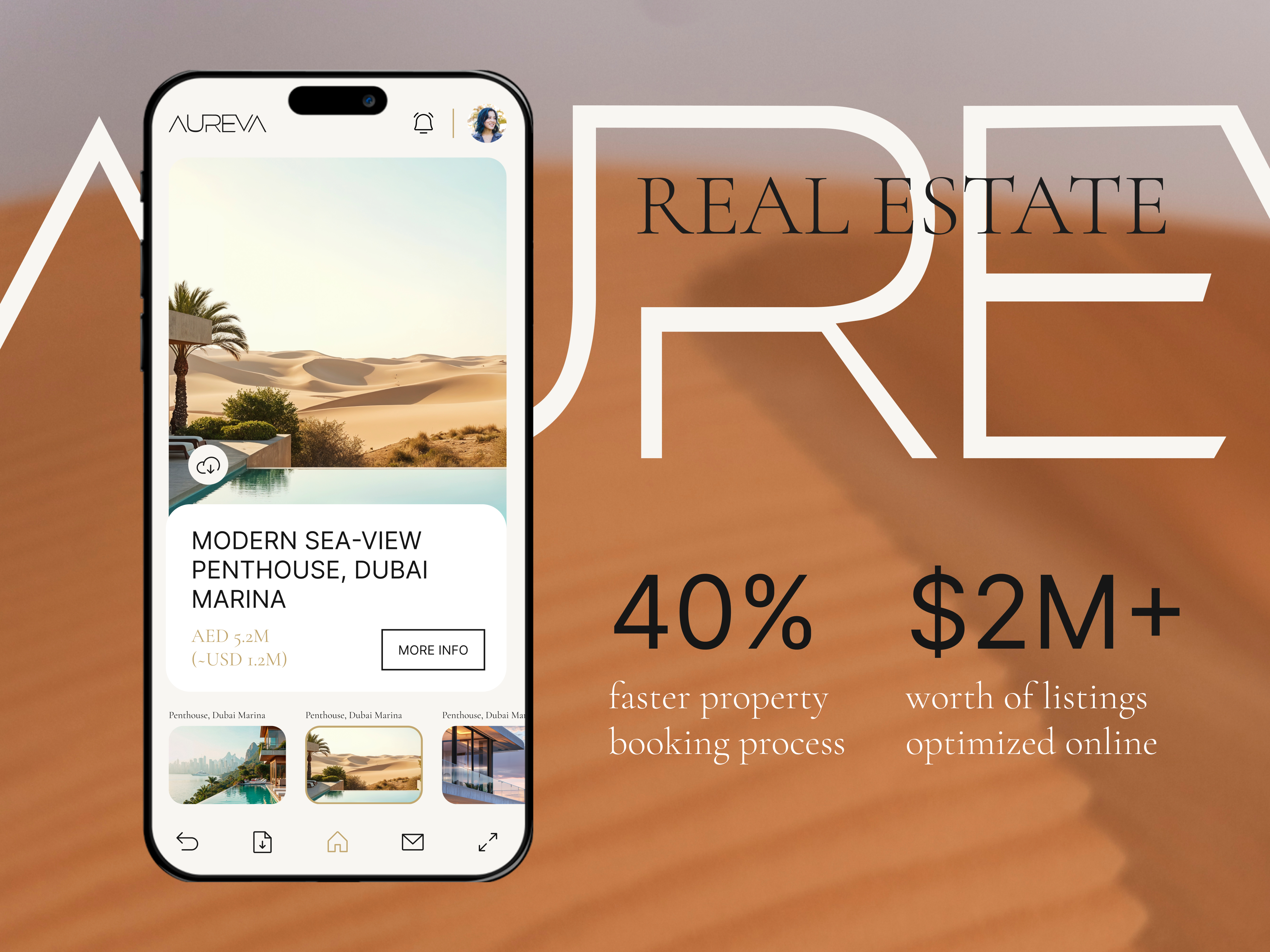 UI / UX Website Design for a Real Estate Brand design ui ux uxui web design webflow webflow website