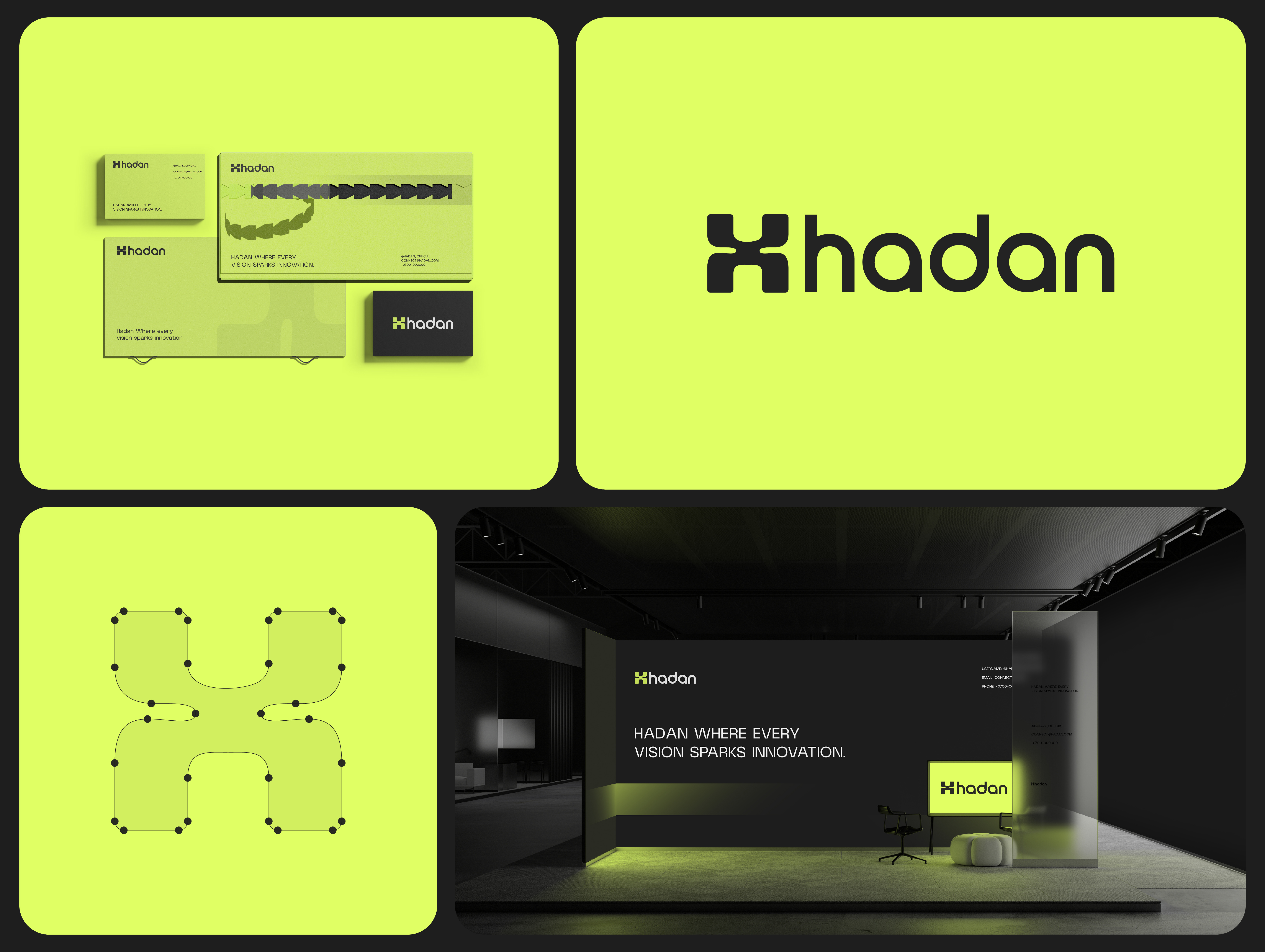 Hadan | Modern Brand Identity & Logo Design brand design brand identity branding growth logo h letter h logo letter logo logo logo design sales logo tech logo type typography