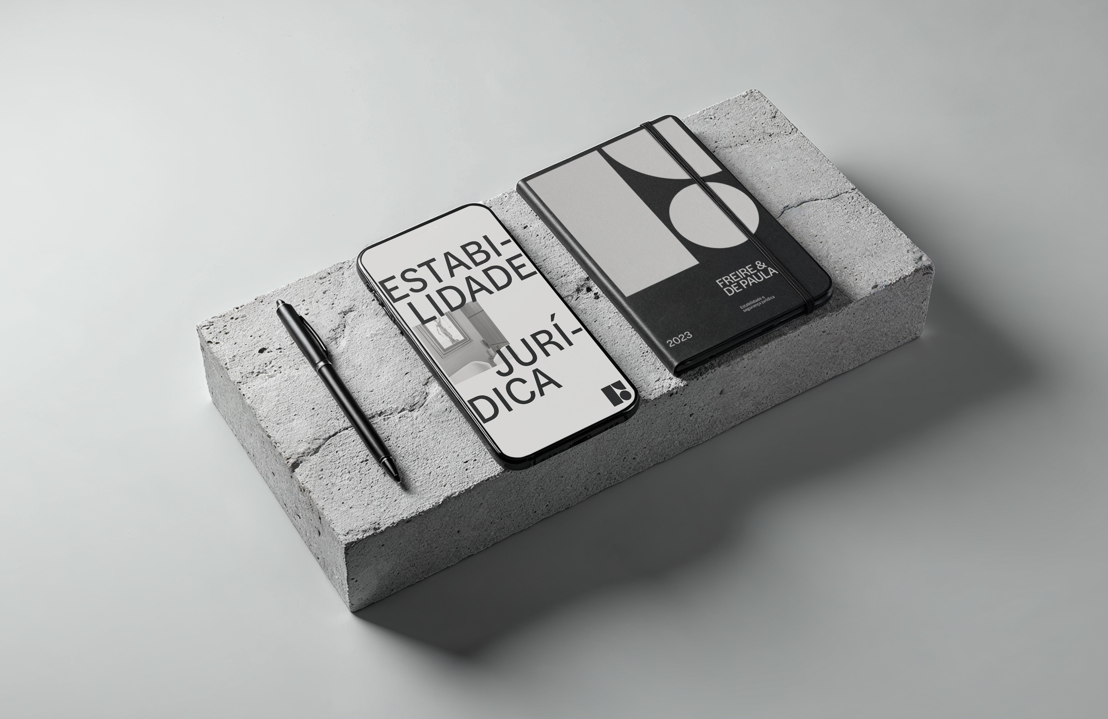 Freire & de Paula Visual Identity branding brutalism brutalist counselor design f logo graphic design identity law firm lawyer legal logo typography vector