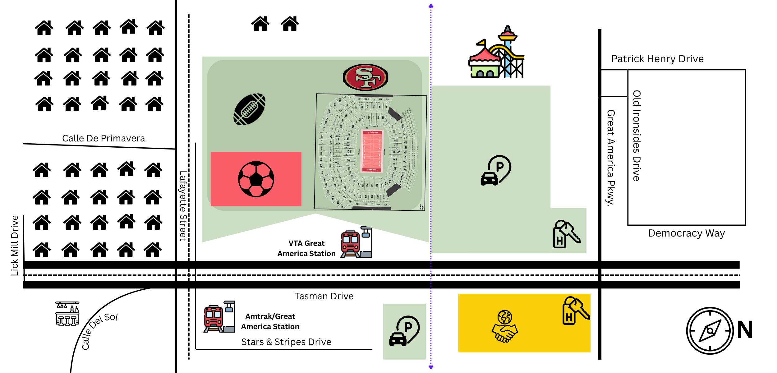 Levi's Stadium Street Layout