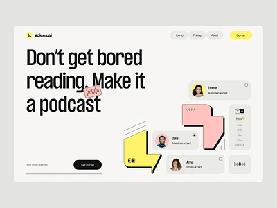 AI extension for podcasts: web design, app UI, illustrations design extension homepage landing page machine learning page podcasts site voice over web web design web page web site webdesign webpage website websites