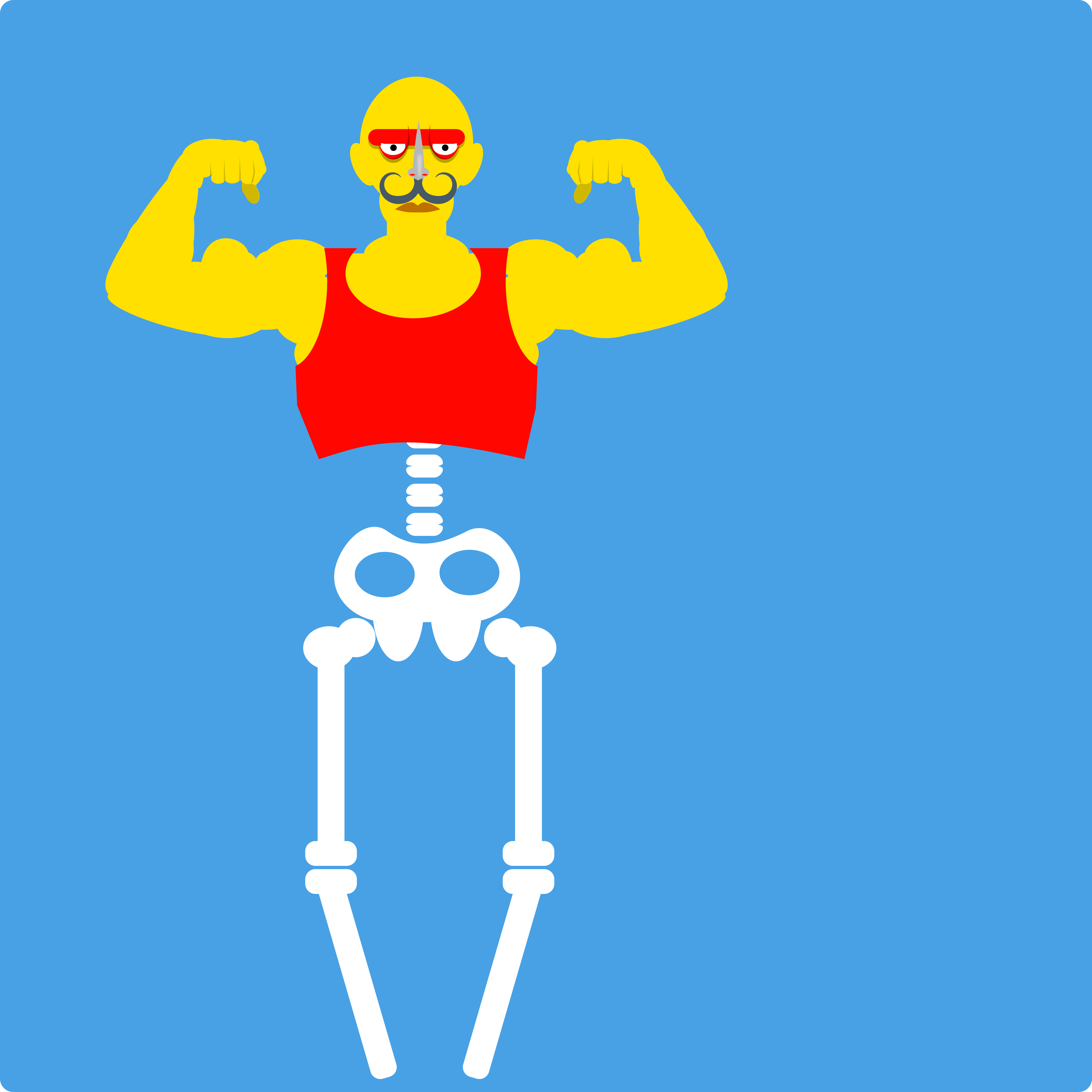 pumped... bicep doodle flex illustration pumped shunte88 vector