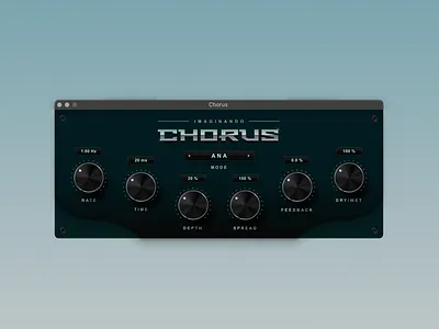 Bam Chorus for Imaginando GUI Plugin Design audio chorus design effects gui music plugin software ui