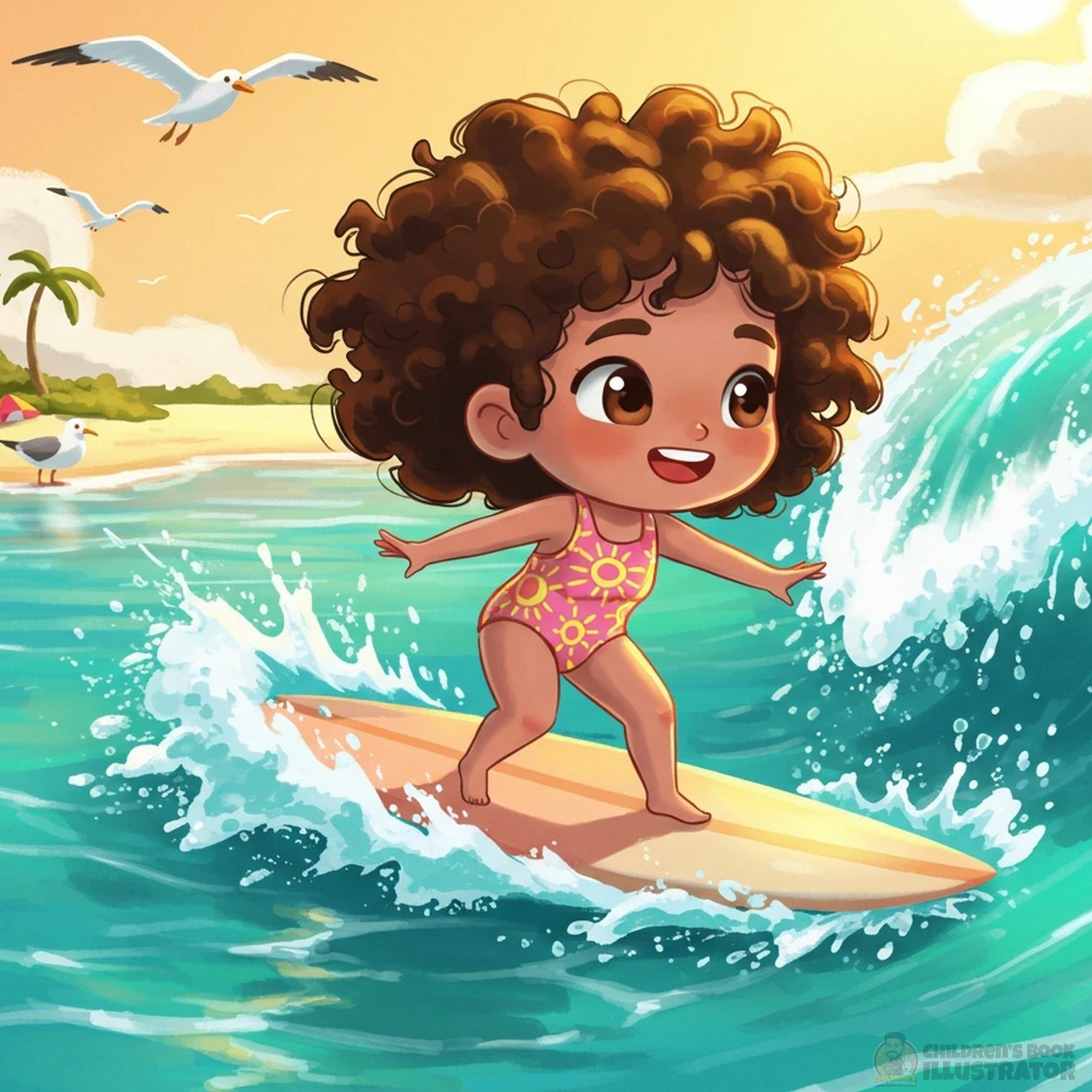 🏄‍♀️ Catching Rays & Waves: Children’s Book Illustration 2d character design beach illustration book cover design character design childrens artist childrens book illustrator childrens publishing cute character digital illustration diverse characters editorial illustration kidlit art kids illustration ocean adventure picture book art storybook art summer vibes surfing art vector art whimsical illustration