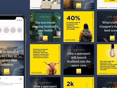 Savills Alba Social Post graphic design instagram savills social post