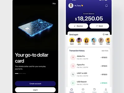Fintech App fintech virtual card