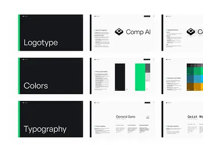CompAI - Brand Guidelines b2b brand design brand guidelines brand identity branding color palette compliance corporate identity design system figma fintech graphic design logo design professional saas startup style guide tech branding typography visual identity
