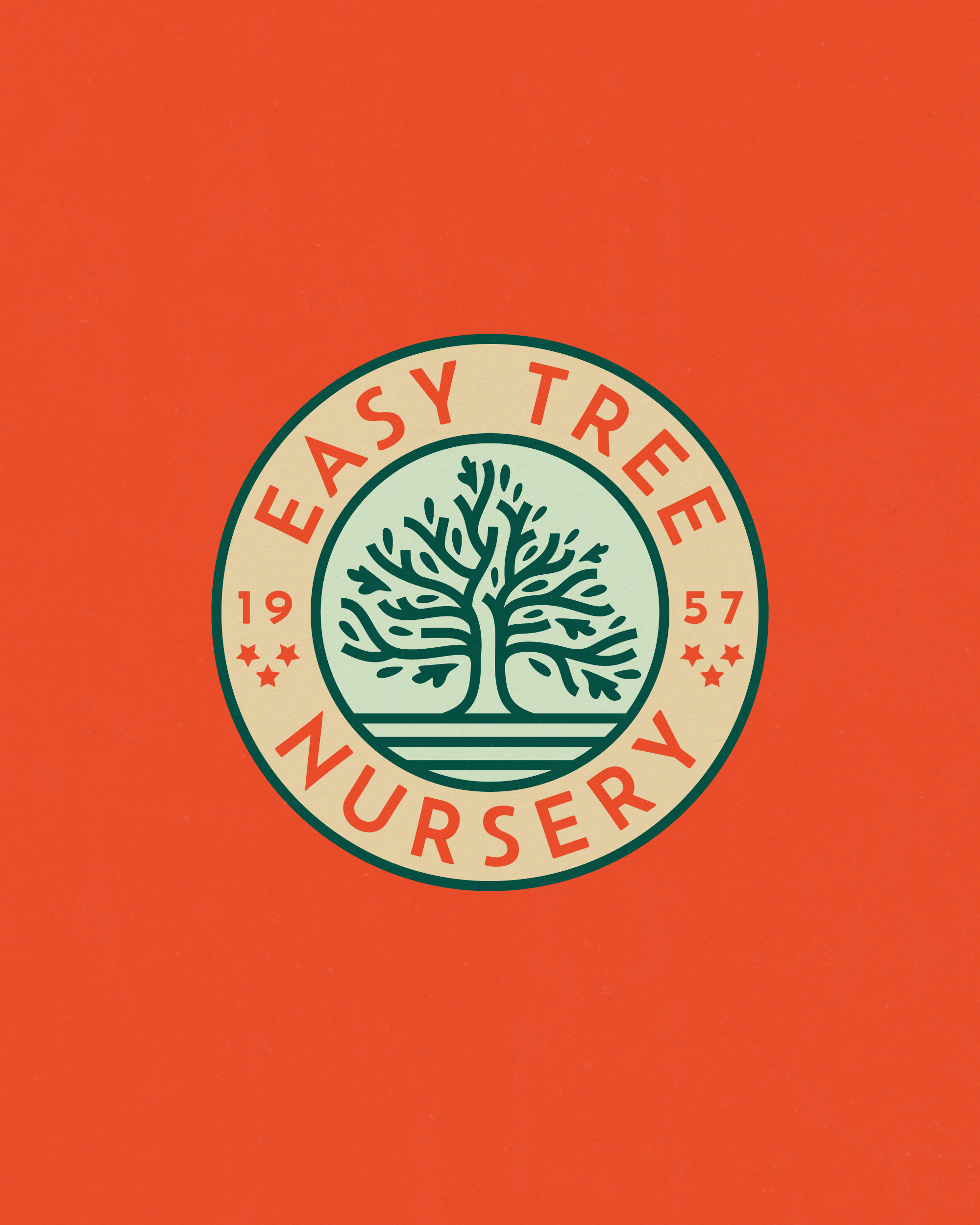 Easy Tree Nursery Unused Concept, 2025 badge brand identity branding farm illustration logo nature nursery plant plants tenn tennessee tn tree trees visual identity