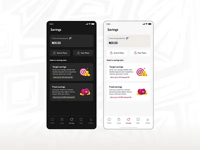 Savings, simplified 💸 design finance mobile app productdesign savingsapp ui uiinspiration ux