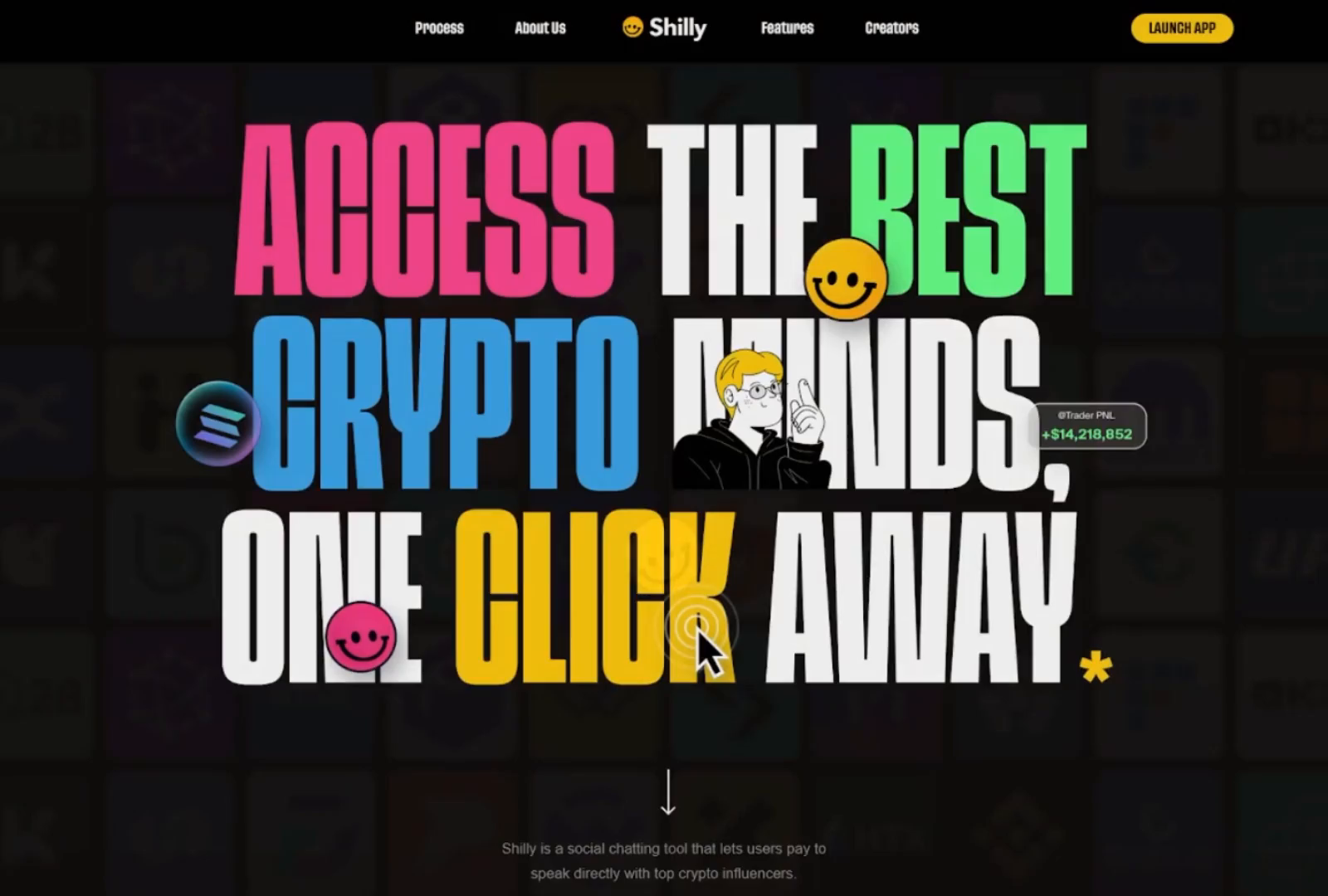 Crypto Social Platform Landing Page
