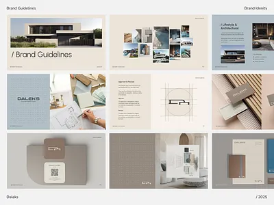 Brand Guidelines for Daleks Construction architecture art direction brand book brand guidelines branding design graphic design logo
