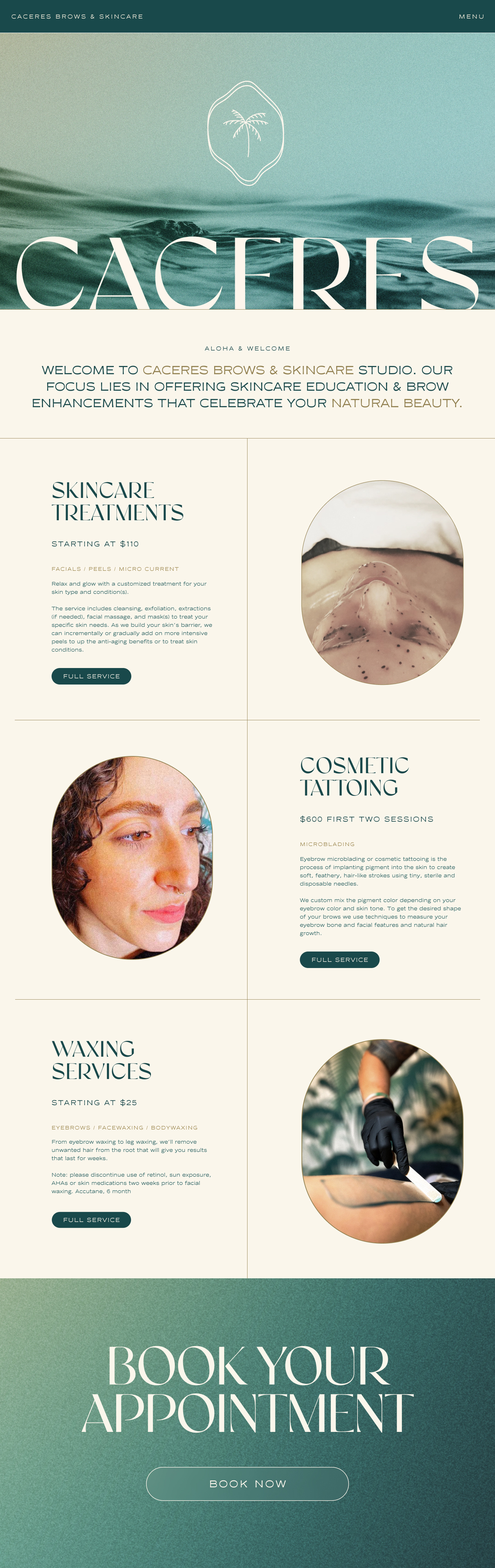 Example of Multi Page Website Experience 