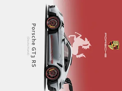 Porsche GT3 RS Car Banner autobahn automotive automotive design car magazine car poster cars germany graphic design gt3 rs magazine magazine cover photoshop editing porsche porsche gt3 speed