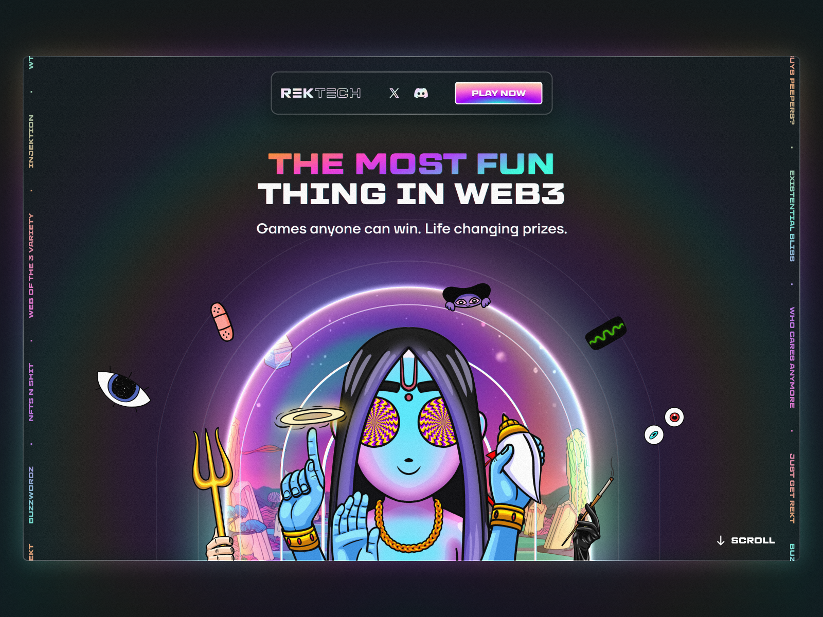 RekTech landing page hero