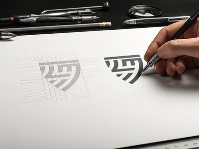 Letter LM monogram logo branding combinations concept logo design graphic design grid icon identity illustration l letter logo m mark monogram shield symbol vector