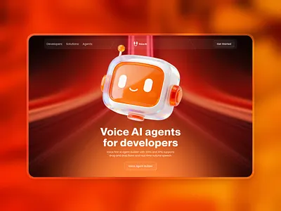 Voice AI Agent ai agent ai agent ui ai developer voice ai voice ai agent voice ai agent website voice ai chatbot web design