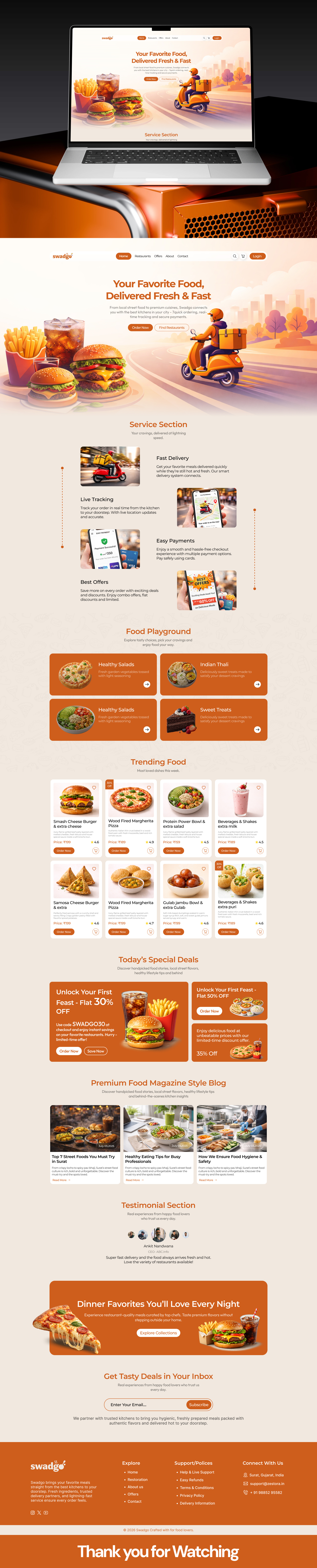 Food Delivery website Landing Page design branding design designinspiration figmadesign food delivery food website graphic design illustration landing page ui ui design uidesign uiux ux ux design