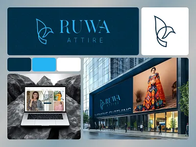 RUWA Attire — Fashion Brand Identity & Digital Experience brand guidelines brand identity branding branding agency creative designer creative direction design agency design inspiration design studio dhanush web dribbble shot graphic design identity design logo luxury branding symbol design visual identity womenswear branding