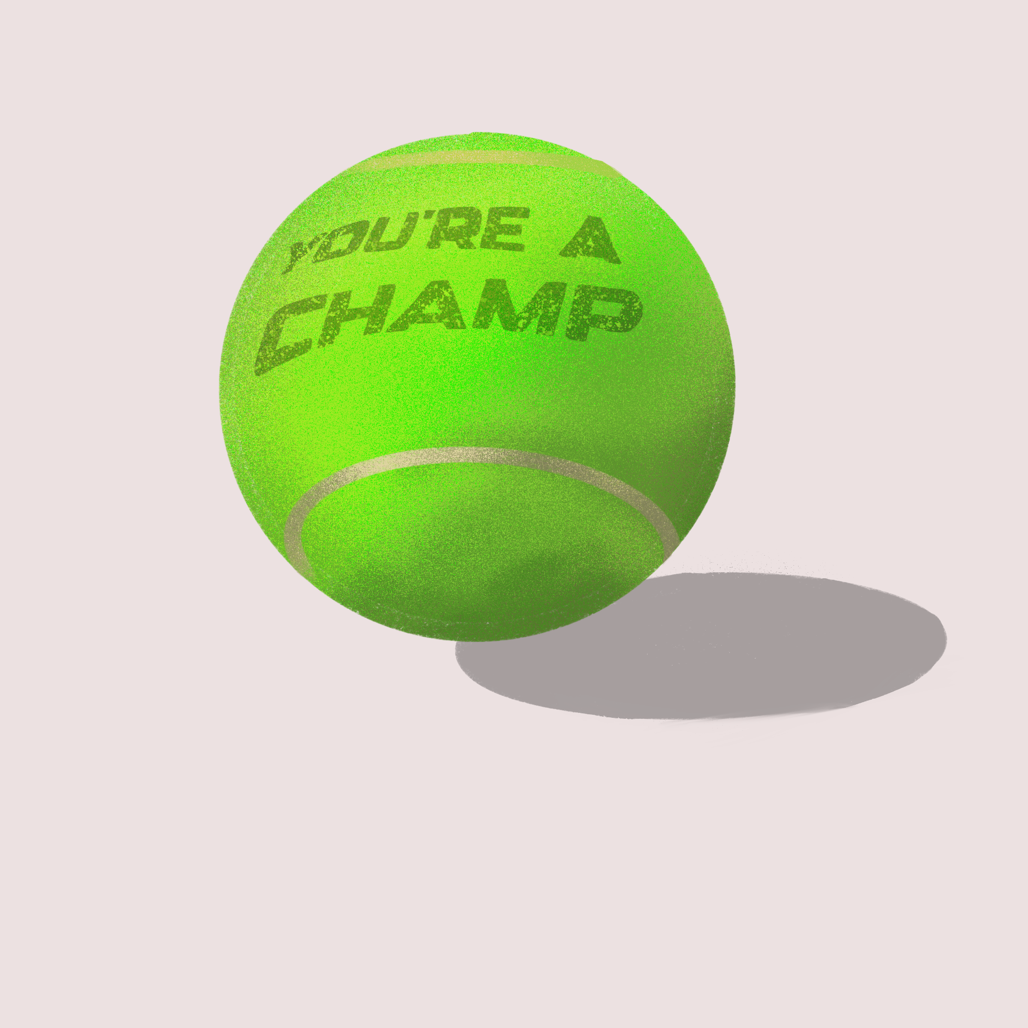 US OPEN Champ design digital art graphic design illustration procreate