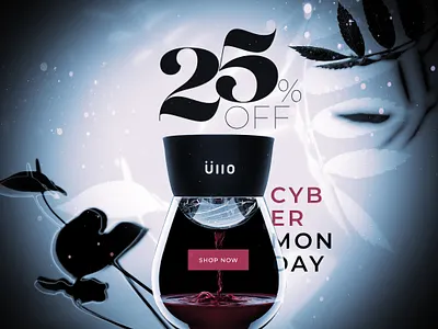 Üllo Wine Cyber Monday Promo branding luxury promo sale typography wine