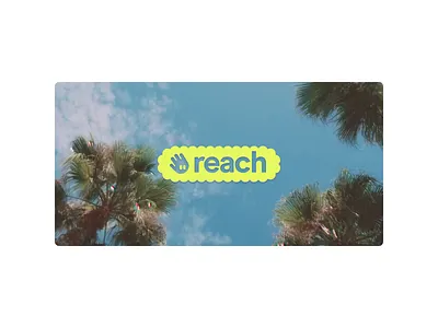 Reach concept ai beach brand brand identity branding fun identity influencer logo minimalist social social media visual identity