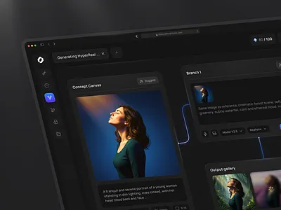 AI Photo Generator Tool Dashboard ai dashboard ai image ai photo generator ai tool ui artificial intelligence dark ui dashboard design design gemini generative ai image generation photo generator saas dashboard tool dashboard ui ux web app u
