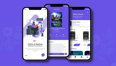 Reading Book App UI Design