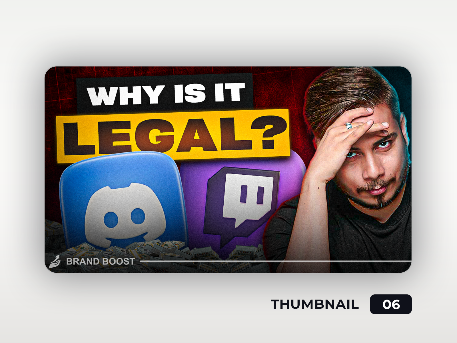 Discord and twitch Thumbnail Design graphic design