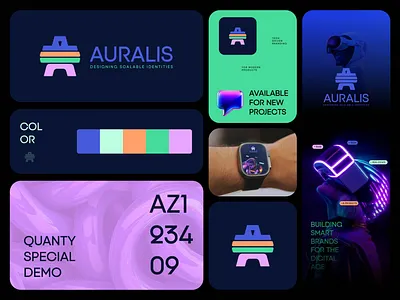 AURALIS — Designing Scalable Identities app icon brand design brand identity branding colorful logo design digital branding graphic design logo logo design minimal minimal logo modern modern logo motion graphics saas branding tech branding technology brand vector visual identity