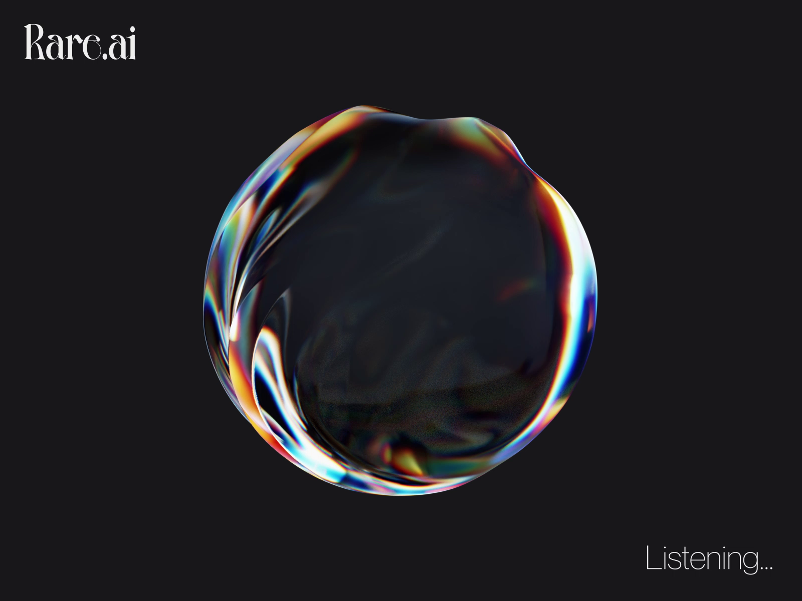 AI Assistant - Motion Interaction - Dark theme
