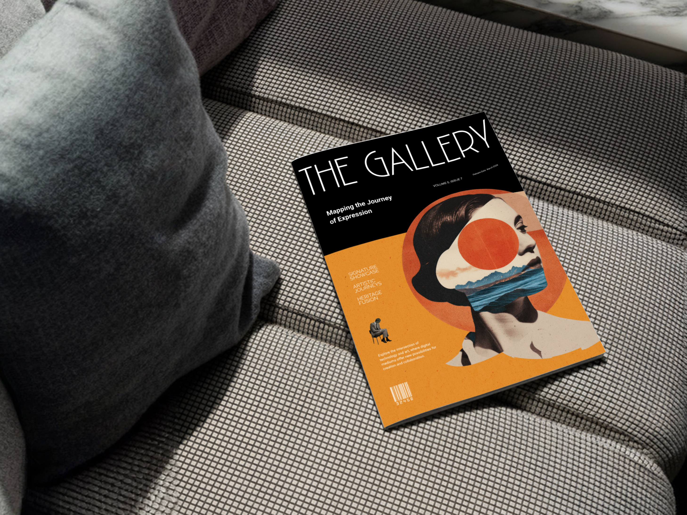 Art Magazine Cover Concept | The Gallery 3d adobe photoshop aesthetic aesthetics art cover design creative presentation design editorial editorial design gallery graphic design illustration illustration image magazine magazine cover design motion graphics pitch deck design ui vector