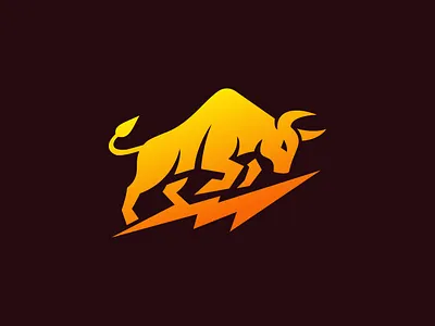 Bull Energy Logo Design | Powerful Minimalist Animal mark brand mark branding bull energy logo custom company logo designer energy drink finance financial logo graphic design illustration logo logo design logo designer minimalist animal logo modern logo sports brand logo volt