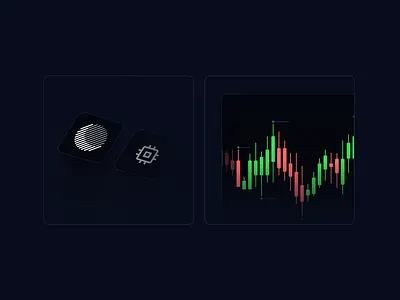 Trading Platform Brand Elements / Lune branding branding illustrations design illustration illustrations typography ux ui design vector